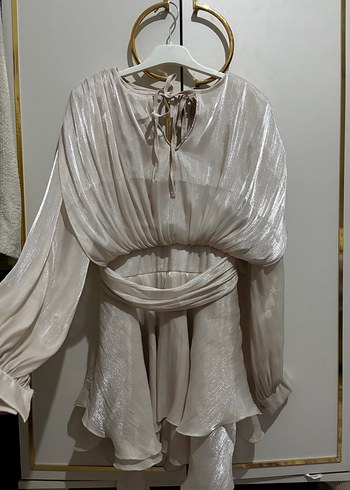 Herper mini elbise simli elbise bride after elbisesi kısa abiye - Görsel 8