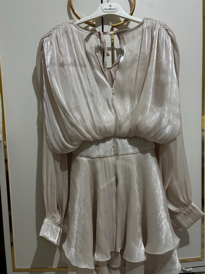 Herper mini elbise simli elbise bride after elbisesi kısa abiye - Görsel 4