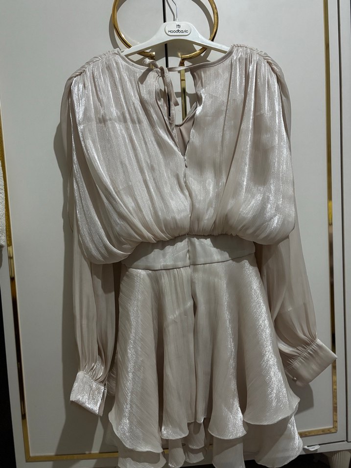 Herper mini elbise simli elbise bride after elbisesi kısa abiye - Görsel 5