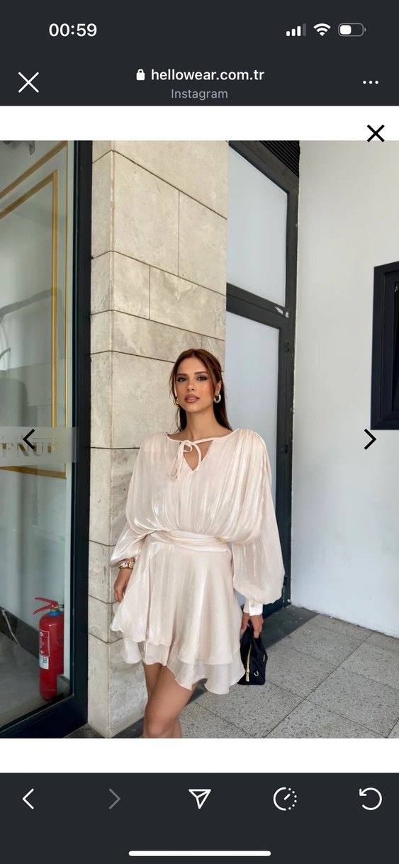 Herper mini elbise simli elbise bride after elbisesi kısa abiye - Görsel 2