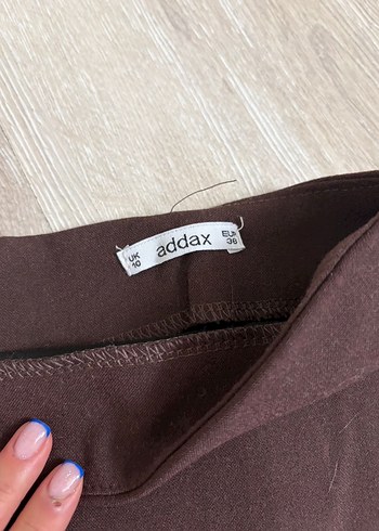 Düz Kahverengi Mini Etek acı kahve etek - Görsel 2