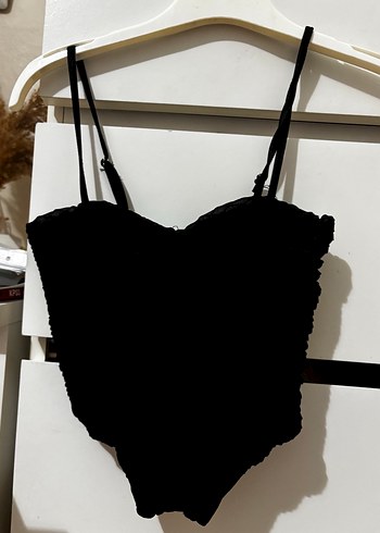 Siyah crop tül Göğüs Korsesi korse bustiyer tül bluz büstiy