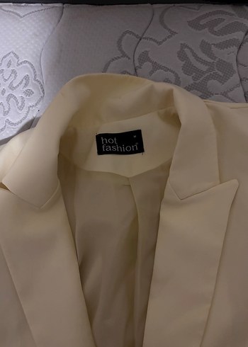 m Beden Sarı Mini Kadın Blazer yelek etek takım limon sarısı yelek etek