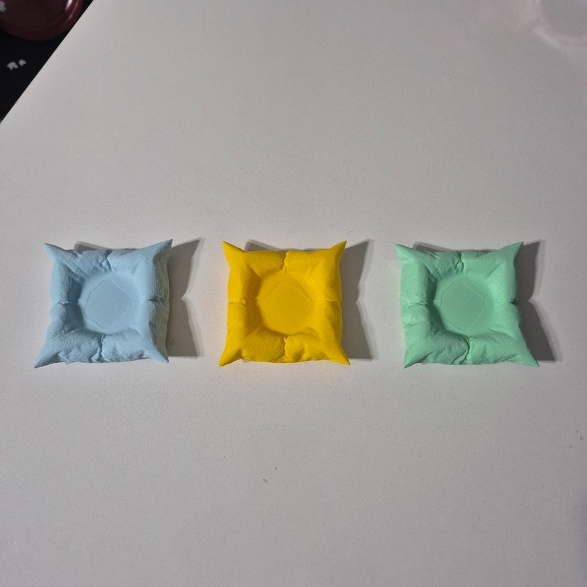 Renkli Yastık Şeklinde Mumluk Seti - Görsel 3
