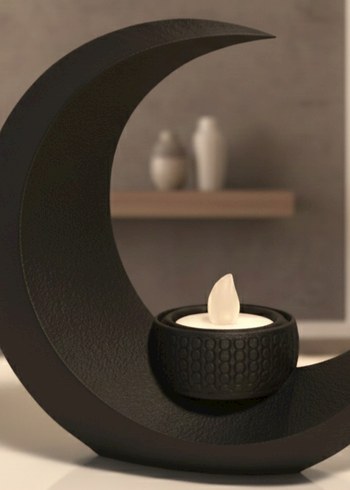 Ay Şeklinde Mumluk - Görsel 2