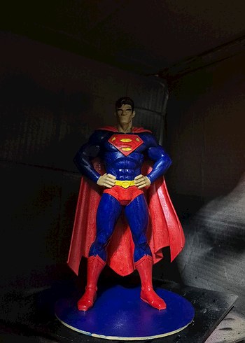 Renkli Süperman Aksiyon Figürü 25 cm - Görsel 2