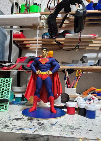 Renkli Süperman Aksiyon Figürü 25 cm