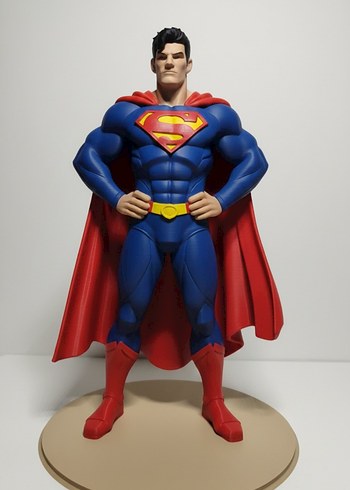 Renkli Süperman Aksiyon Figürü 25 cm - Görsel 3