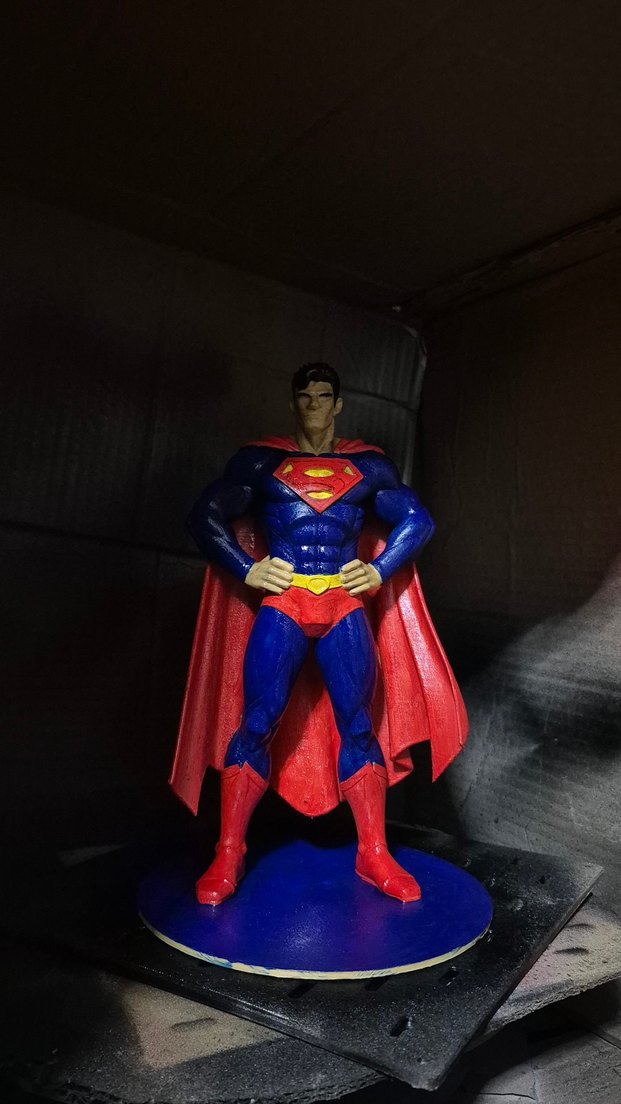 Renkli Süperman Aksiyon Figürü 25 cm - Görsel 2