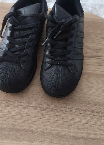 Adidas Siyah Deri Sneaker