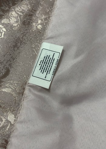 Bej Nakışlı Gri Desenli Yatak Örtüsü - Görsel 3