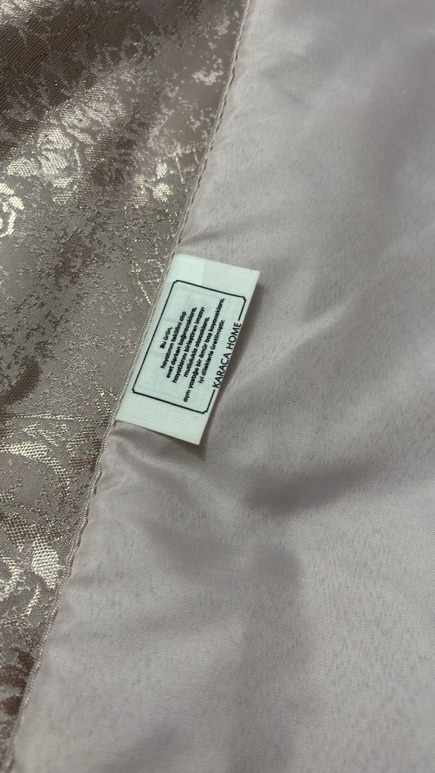 Bej Nakışlı Gri Desenli Yatak Örtüsü - Görsel 3