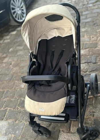 Bej ve Gri Joie Bebek Arabası - Görsel 4