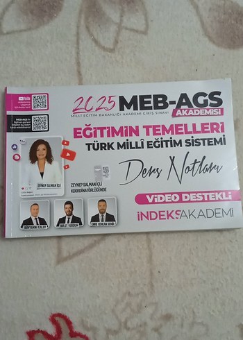 MEB-AGS Akademisi Eğitim Temelleri Video Destekli Kitap