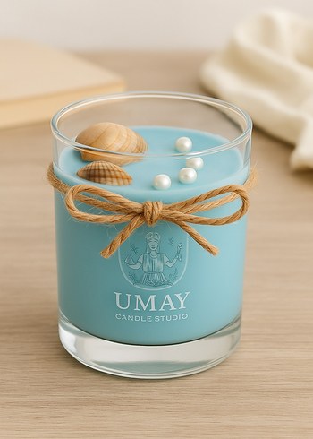 Turkuaz Mum - UMAY Candle Studio