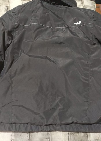 Gri Erkek Çocuk Fermuarlı Yüksek Yaka Mont - Görsel 2