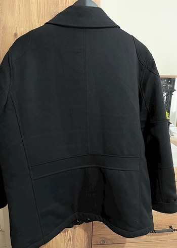 Erkek Siyah Deri Düğmeli Ceket - Görsel 3