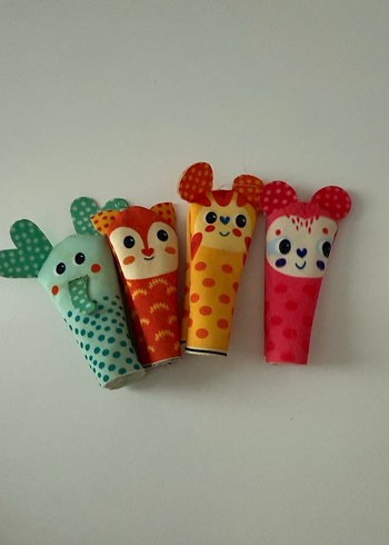 Renkli Hayvan Figürlü parmak kuklalar - Görsel 2