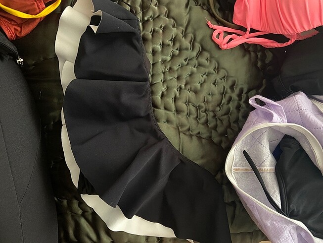 Tek omuz bikini üstü siyah