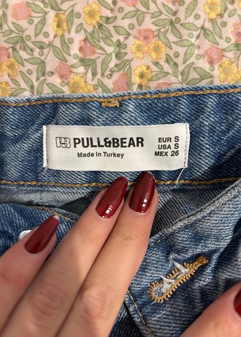 Pull and Bear Kargo Cepli Kot Mini Etek