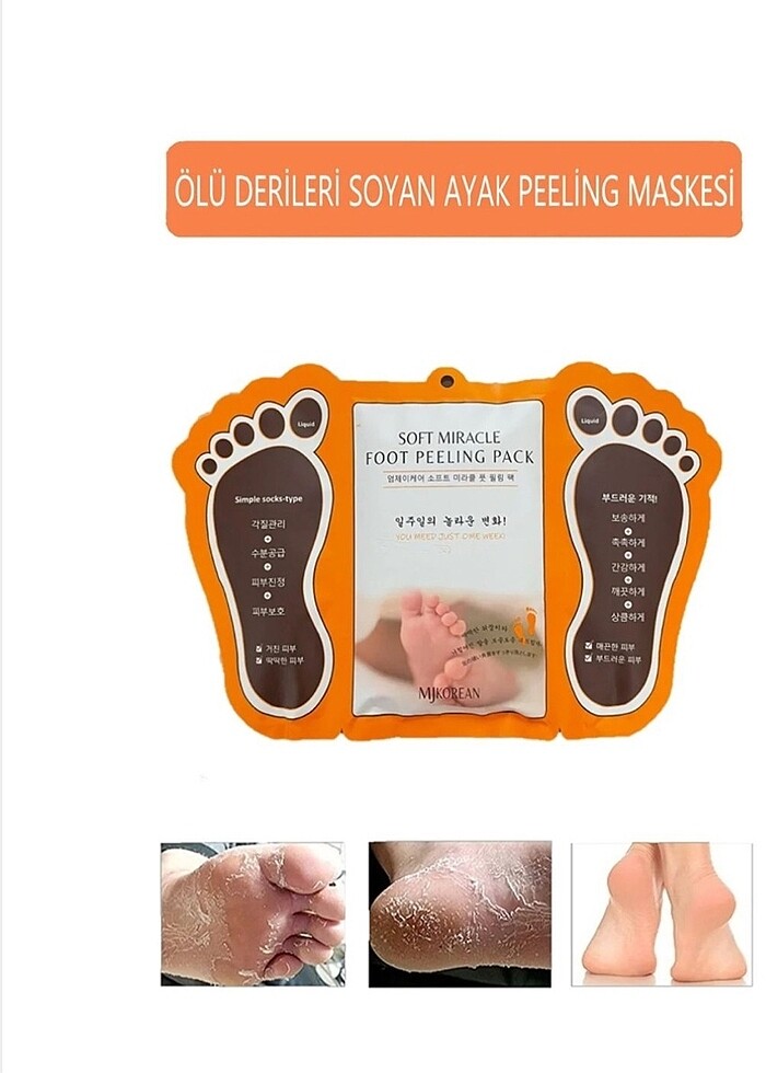 ayak maskesi ayak peeling - Görsel 2