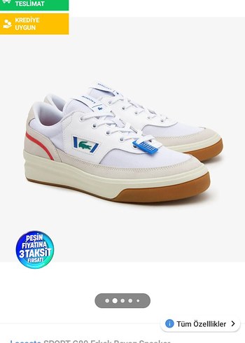 Lacoste 37 num ayakabi