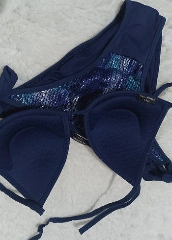 Calzedonia Lacivert Payetli Bikini Takımı - Görsel 2