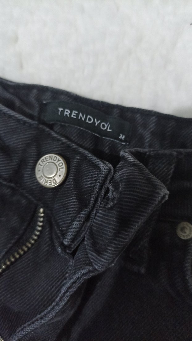 Siyah Mom Jean - Görsel 2