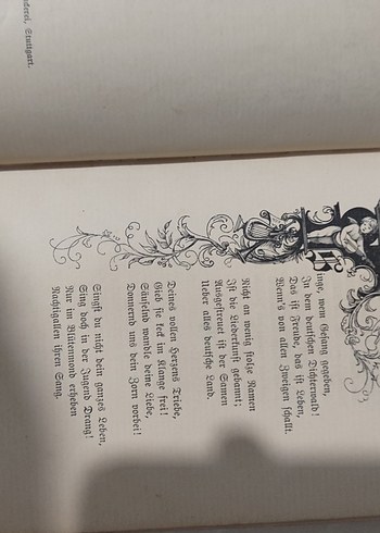 1888 Basım Eski Almanca Şiir Kitabı Antika - Görsel 7