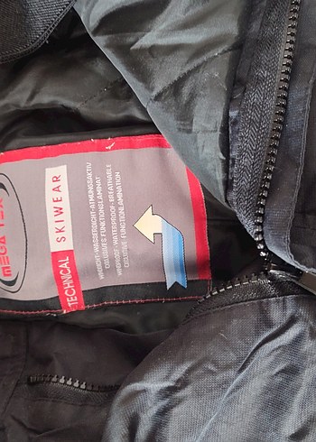 Kayak Pantolonu Montu Eldiveni Takım Siyah Kırmızı - Görsel 9