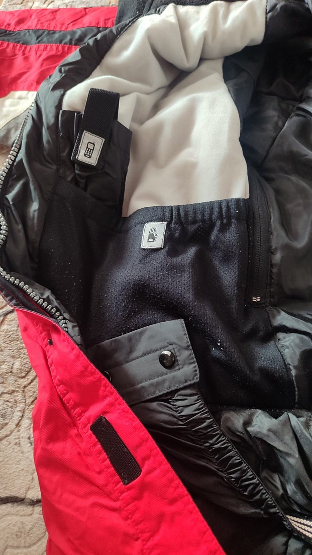 Kayak Pantolonu Montu Eldiveni Takım Siyah Kırmızı - Görsel 4