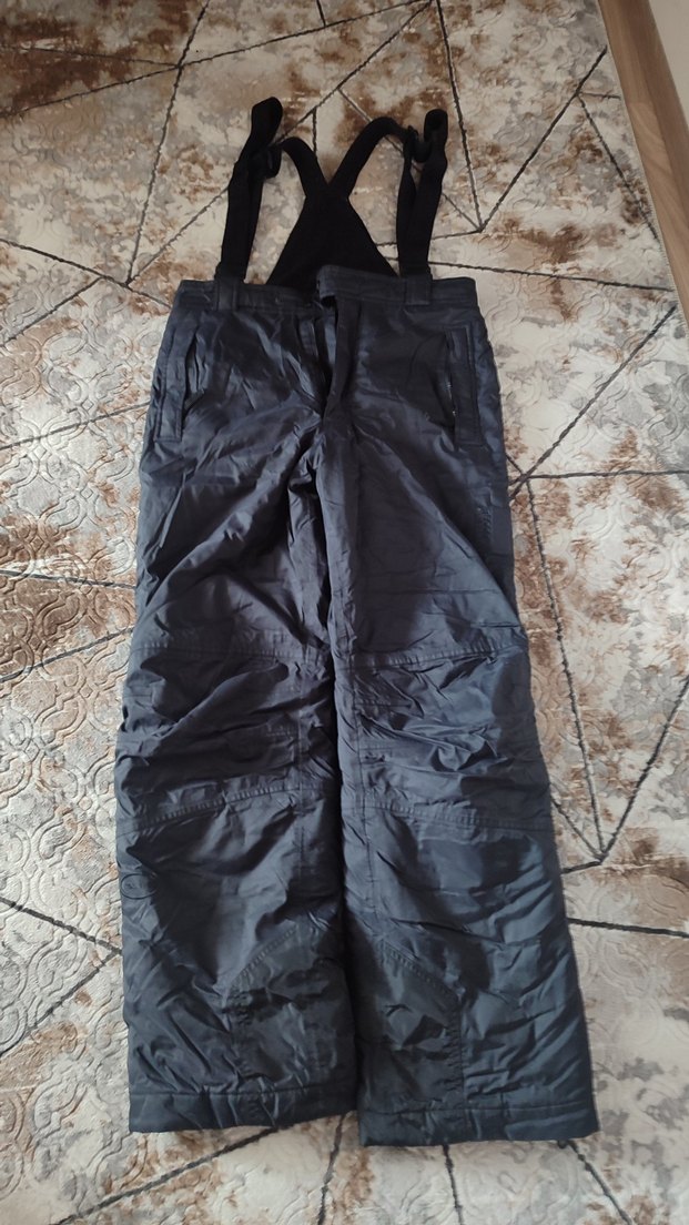 Kayak Pantolonu Montu Eldiveni Takım Siyah Kırmızı - Görsel 2