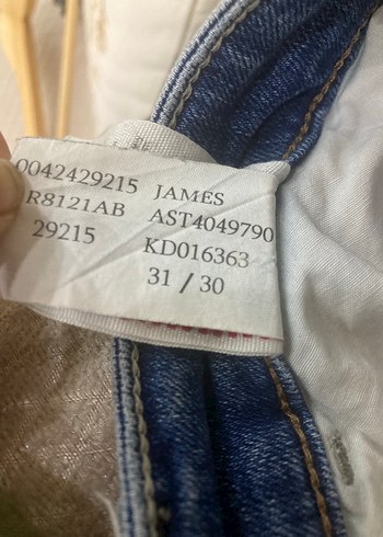 Erkek Mavi James Skinny model az kullanılmış jeans - Görsel 7