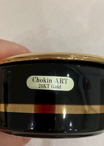 Japan Chokin Sanatı 24 K altın kaplama tabak - Görsel 2