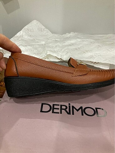 37 Beden Yeni Derimod loafer ayakkabı