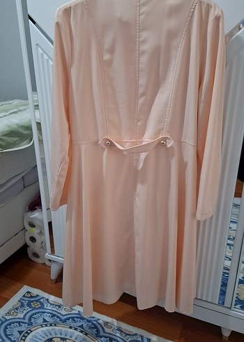 Bej Düğmeli Uzun Kadın tunik - Görsel 2