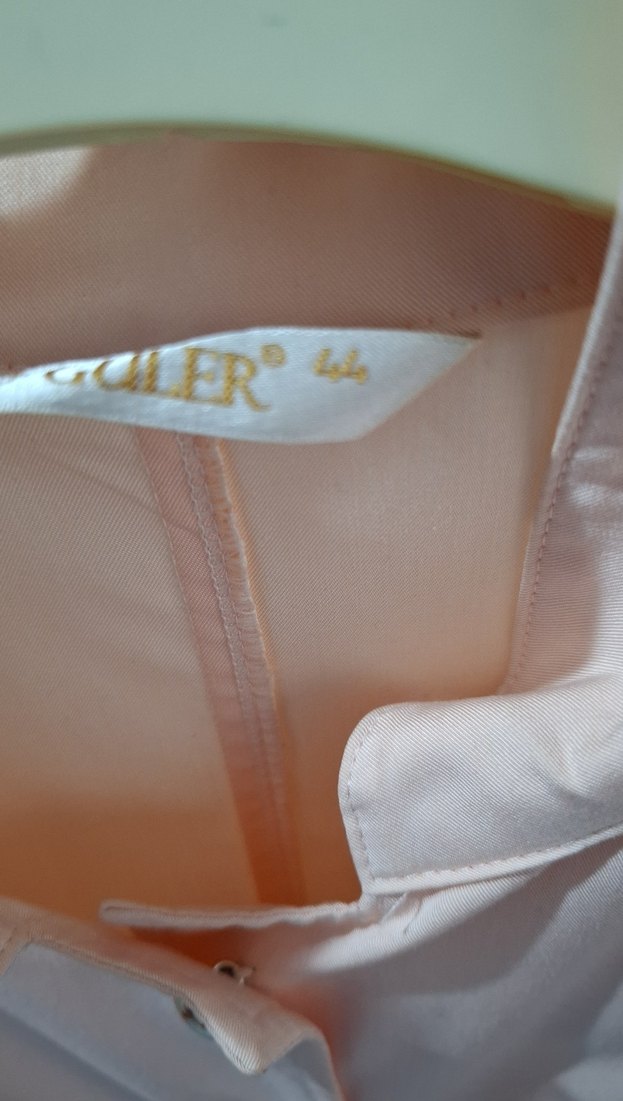 Bej Düğmeli Uzun Kadın tunik - Görsel 3