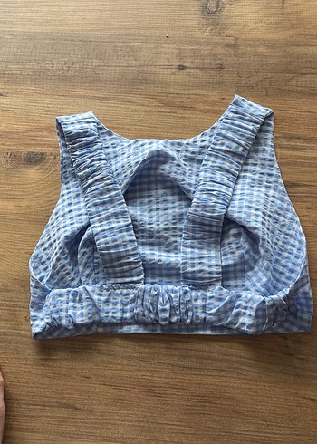 Mavi crop üst - Görsel 2