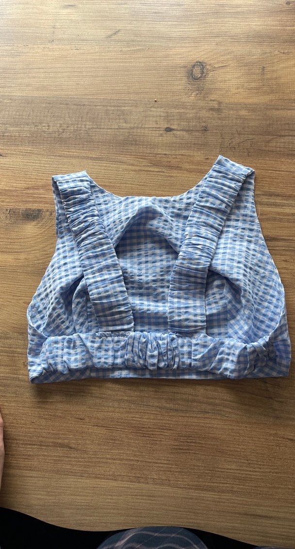 Mavi crop üst - Görsel 2