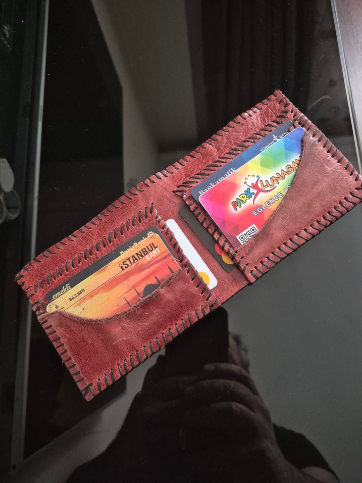 Deri erkek cüzdanı - Görsel 2