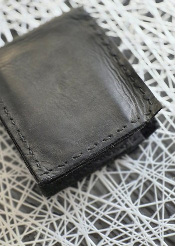 Deri cüzdan el yapımı - Görsel 5