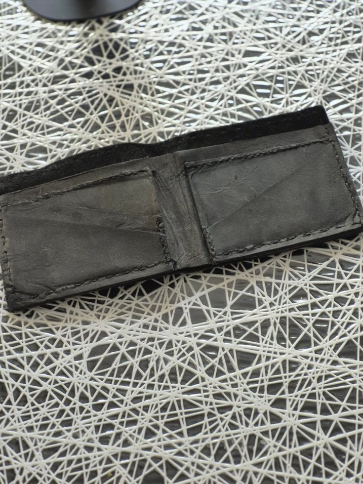 Deri cüzdan el yapımı - Görsel 3