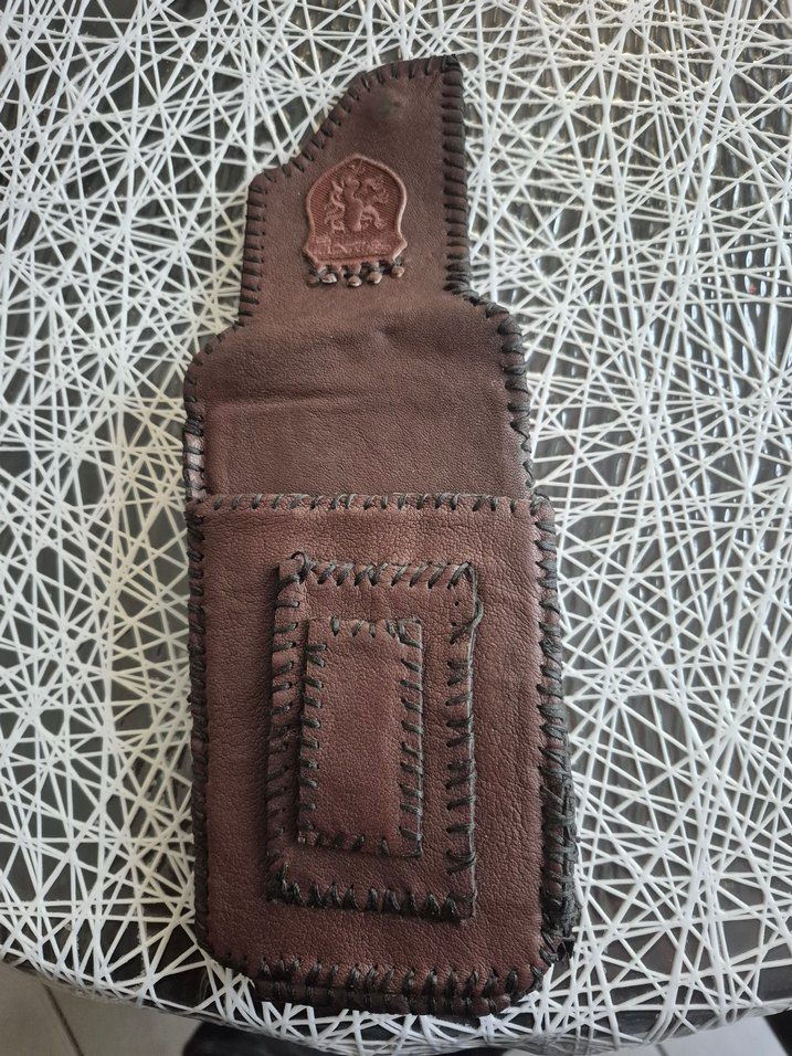 Kahverengi Biker telefon taşıma çantası. Kemere takılabilen. - Görsel 2