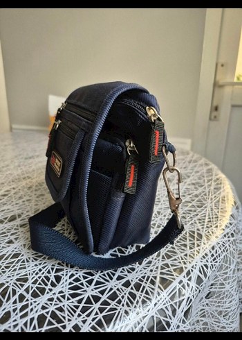 Mavi Baskılı Erkek Omuz Çantası - Görsel 2