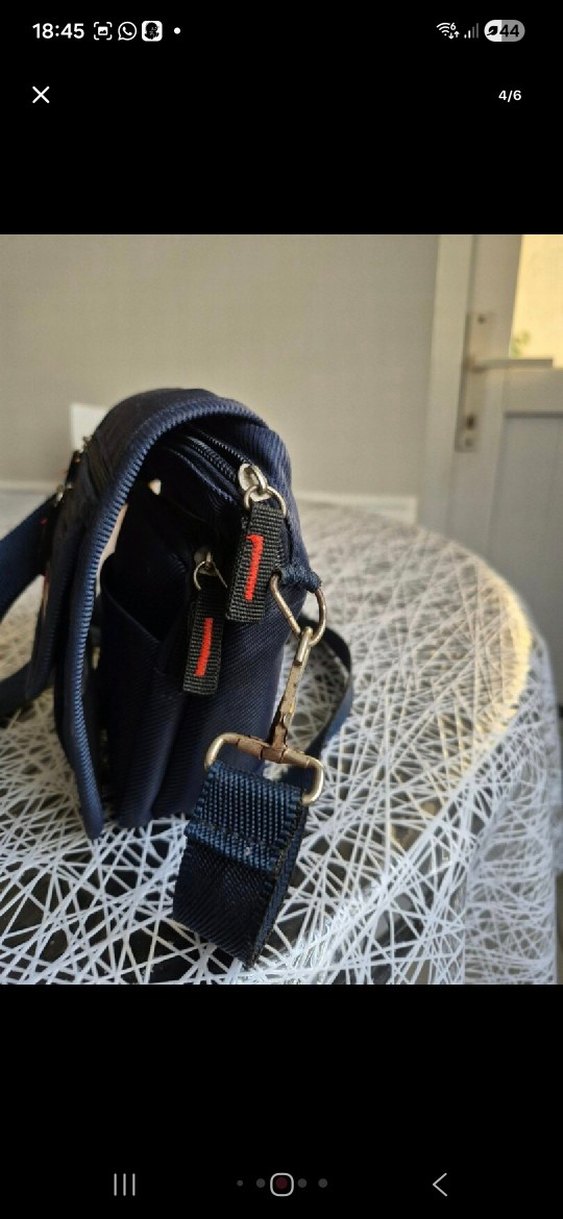 Mavi Baskılı Erkek Omuz Çantası - Görsel 5