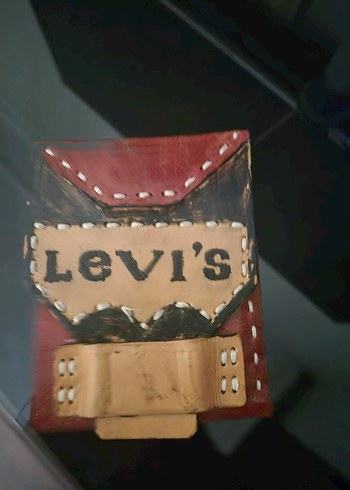Levis Levi S Erkek Vintage Baskili Kahverengi Cuzdan