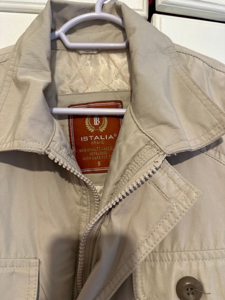 Bej Düğmeli Erkek Keten Ceket - Görsel 2