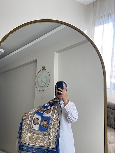 Geniş Lux Vual ipek şal - Görsel 2