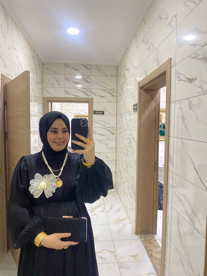 Uzun Siyah Gotik Kadın Elbise - Görsel 3