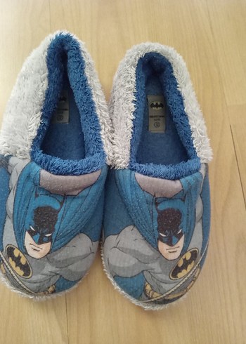 35 Beden Erkek Çocuk Mavi Batman Baskılı panduf